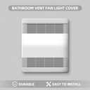 (2-Pack) 89108000 The Exact Replacement | Compatible with Nutone Bathroom Vent Fan Light Lens Cover 763RLN