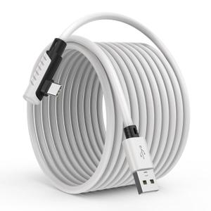 16 Feet Link Cable for Quest 3S,VR Cable Compatible with Meta Quest 3S/Quest 3/Oculus Quest 2/Pico 4 Accessories and PC/Steam VR,16FT USB 3.0 to USB C Link Cable High Speed Data Transfer Link Cord