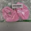 Fishnet Thigh High Stockings with Bows and Rhinestone Backseam (Pink)