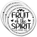 (3Pcs) Fruit of The Spirit Sticker, Christian Gifts Decorate Books Laptop Phone, Water Bottles Kindles Stickers, Tumbler Sticker Waterproof Vinyl Decorate Sticker 3" Inch, Set of 2