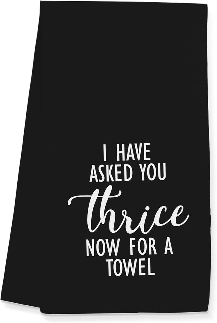Funny Towels Gifts, Fold in The Cheese Simple Towels for Kitchen Bathroom Decor (16x24 inches)