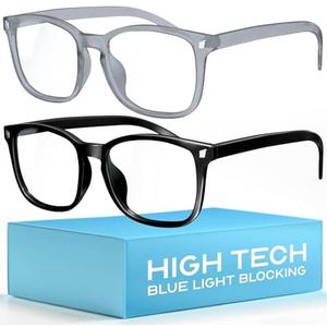 livho High Tech Blue Light Glasses - Advanced 99% Blue Light Blocking Computer Glasses - Anti Eyestrain & UV Glare Protection