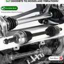 Front Left Drive Side CV Axle Shaft Assembly Fit for Toyota Sienna 3.3L (FWD Only) 2004-2006 V6, Sienna 3.5L 2007-2010 V6, NOT FOR AWD/4WD, Replace for 66-5260