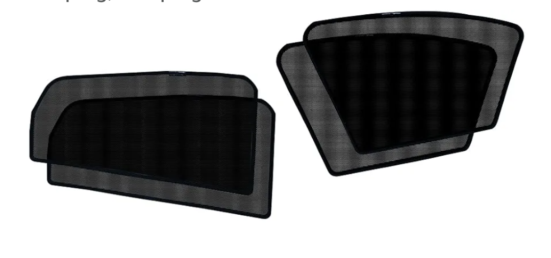 2PCS Magnetic Car Window Shades for Windows,Double Layer Car Window Covers Adds Privacy and Automotive Interior Sun Protection,Universal Cars Curtains for Windows (Rear Window)