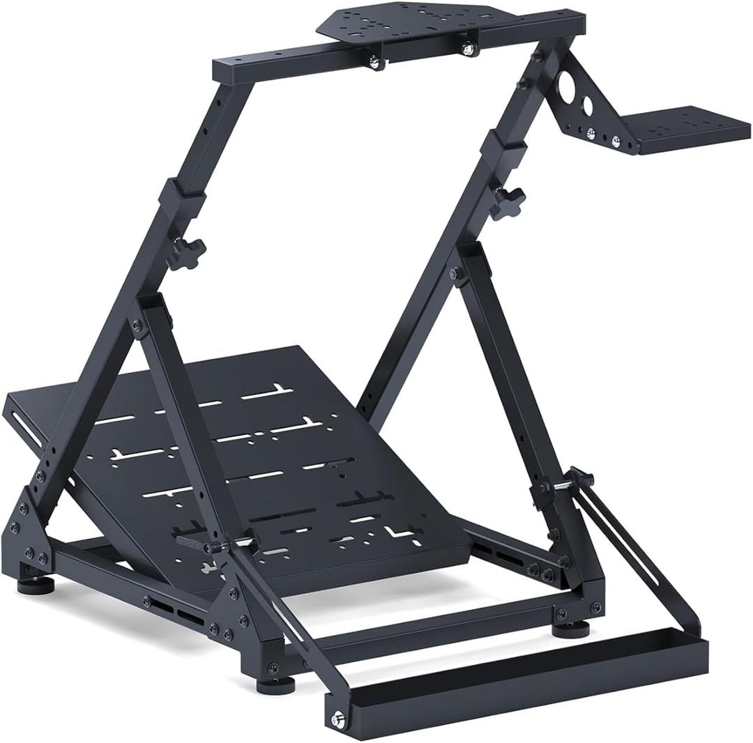 GT OMEGA DD-X Wheel Stand - Provides Incredible Stability, Angle & Height Adjustment, Includes an Adjustable Gear Shifter Mount