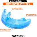 Shock Doctor Mouth Guard for Braces, Upper Teeth Protection, Instant Fit, Adult & Youth Sizes