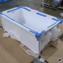 LB428-L 60" Acrylic Rectangular Alcove Soaking Bathtub in White with Left Drain, Brushed Nickel pop-up Drain Included