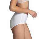 Fruit of the Loom Women's Breathable Underwear, Moisture Wicking Keeps You Cool & Comfortable,  (Size 6, Cooling Stripes - Brief - 6 Pack)