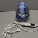 Electric Blanket Heated Throw, Soft Flannel 50"x60" Plaid Heating Blanket with 8 Hours Auto Off 10 Fast Heating Levels Machine Washable Sherpa Heated Blanket with Overheating Protection (Blue)