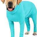 Dog Onesie After Surgery Recovery Suit for Small Miedium Large Female Male Neuter Dogs Pet Surgical Anxiety Body Suits Claming Pajamas L