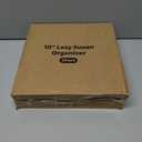 LAMU 2 Pack Lazy Susan Organizer, 10'' Lazy Susan Turntable for Cabinet, Table Top, Refrigerator, Kitchen, Pantry Fridge Organizers and Storage, Rotating Spice Organizer, Oak