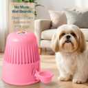 Pet Water Dispenser for Dogs and Cats, 67.6 oz Gravity-Fed Water Bowl for Clean Drinking, Prevents Wet Fur, BPA-Free Polypropylene, Vida Mansa (Opaque Pink)