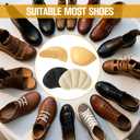 Shoe Filler Inserts for Loose Shoe, 2 Pairs of Toe Cushions & Heel Pads for Women and Men, Perfect for Shoes Too Big, Comfort Inserts for High Heels, Leather Shoes(Beige)