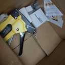 Upholstery Staple Gun Heavy Duty, YEAHOME 4-in-1 Stapler Gun with 4000 Staples, Manual Brad Nailer Power Adjustment Stapler Gun for Wood, Crafts, Carpentry, Decoration DIY