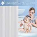 Nasitos Long Fabric Shower Curtain Liners 2 Pack - W72 x H78 - Water Resistant & Lightweight Cloth Shower Curtains for Bath Tub, Soft Hotel Quality, Machine Washable (White, 4 Magnets Included)