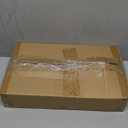 Dog Bowls Elevated, 4 Height & Angle Adjustable Raised Dog Bowl Stand, Elevated Dogs Bowl Stand For Medium Sized Pet, Sturdy Bamboo Dogs Feeding Station With 2x 48oz(6cup) Stainless Steel Dishes,White