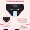 BAMBOO COOL Teens Girls Period Underwear Wider Lining Instant Absorption Menstrual Leakproof Briefs Soft Breathable Panties (XXXL)