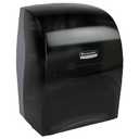 Sanitouch Manual Hard Roll Paper Towel Dispenser (09990), Black, Universal 1.5" Core Compatible, Wall Mounted, for Commercial Hand Towels (Qty 1)