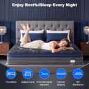 Twin Size Mattress 10 Inch, Hybrid Memory Foam Mattress with Zoned Pocket Coils Support and Motion Isolation Design, Strengthen Edge Support,CertiPUR-US Certified, Medium Firm in a Box