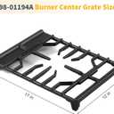 Allstare DG98-01194A Burner Grate Replacement Parts for Samsung Stove Parts Center Grate NA36N7755TG/AA NA36N7755TG Samsung 36" Gas Range Cooktop 5 Burners Cast Iron Grate 1 Pack