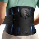 Back Brace for Lower Back Pain Relief with Bionic Support System, 8X Powerful Lower Back Brace for Men Women, Back Support Belt with 3D Pad, Breathable Lumbar Support Belt with Dual-X Adjustable Strap for Herniated Disc, Sciatica (Medium(Waist:32.3-36.6 Inch), Black)