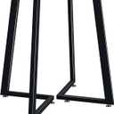 Table Legs - 28 inch, Desk & Coffee Table Base, Metal Adjustable Legs (Black, H28 x W17, Set of 2)