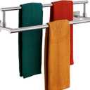 KOKOSIRI Bath Towel Holders Brushed Nickel Bathroom Rack 24-Inch Double Towel Bars Rails for Garage Kitchen Stainless Steel B5009BR-L24