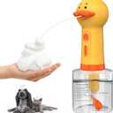 Katoggy Electric Foaming Shampoo Dispenser for Dog and Cat Bathing, Rechargeable Soap Dispenser for Pet Bathing, Bathroom, Kitchen Sink, Toilet Cleaning (Yellow Ducky)