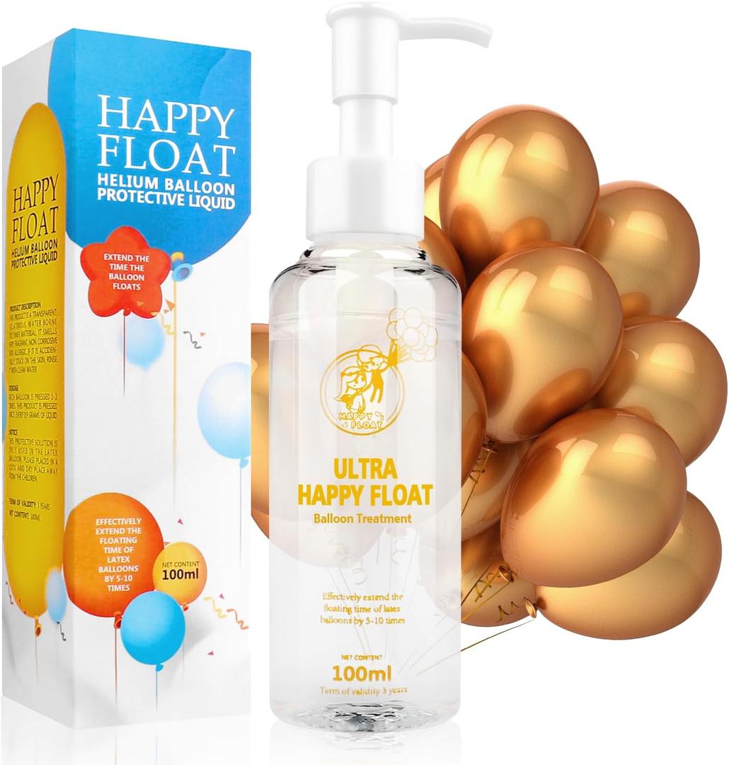 Ultra Hi-Float Balloon Care Solution - Multicolor Treatment for Long-Lasting Helium Balloons, Perfect for Parties