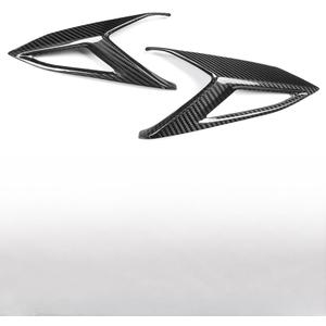 Tail Light Lamp Cover Guard Trim for Corvette C8 Z51 Z06 ZR1 HTC Coupe Stingray 2020 2021 2022 2023 2024 2025,Genuine Carbon Fiber Tailight Brake Signal Frame Bezel