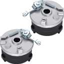 Front Drum Brake Wheel Hub with 3 Stud Drum Brake Housing + Shoes (Left & Right) Aftermarket Parts Fit for 50cc 70cc 90cc 110cc 125cc Taotao Sunl ATV Quad 4 Wheel Motorcycle