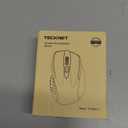 TECKNET Wireless Mouse (BT5.0/3.0 & 2.4G) Rechargeable 4800 DPI Silent USB A & Bluetooth Mouse 6 Buttons, Wide Compatibility - Grey