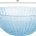 Frcctre Set of 6 Large Plastic Mixing Bowls Set, 93 Oz Round Disposable Plastic Serving Bowls Salad Bowl for Party, Snack, Salad, Chip, Popcorn