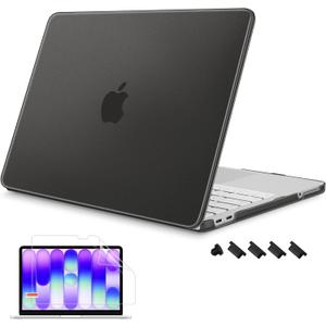 Mektron Matte Case for 2026 MacBook Neo 13-inch A18 Pro chip A3404 Laptop Cover with 13-inch (Diagonal) Liquid Retina Display+ Keyboard Cover+ Screen Protector, Matte Black