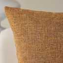 Kevin Textile Decorative Throw Cushion Covers Farmhouse Cushion Case Indoor Outdoor, Set of 2, 20 x 20 inches (50x50cm), Hazel Brown