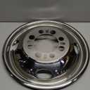 4X 16 inches Stainless Steel Dually Wheel Simulators, 8 Lug 4 Hand Hole Hubcaps Cover Fit for for 74-00 Chevy GMC 3500, 74-98 Ford F350, 08-21 Ford E350/E450 Van, 74-99 Dodge Ram 3500 608FV