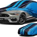 Kaugung Car Cover Waterproof Custom Fit Ford Mustang（1993-2025）, Full Exterior Cover for Automobiles Lightweight Resistant Outdoor Sun UV Rain Dust Snow Wind Protection.