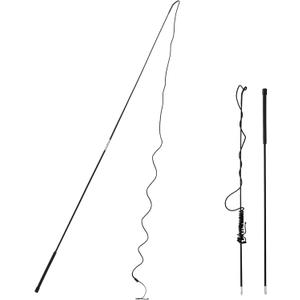 Horse Lunge Whip Training Stick and Whip 5.9 Feet Long Whip+6.3 Feet Drop for Dogs Horses(Can Detachable into Two Sections)