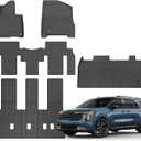 Floor Mats & Cargo Liner Custom for Kia Carnival 2025 2026 Hybrid MPV 8 Seats (NOT for Pure Fuel & Prestige Models) All Weather TPE Floor Liners Automotive Trunk Mat for Carnival Hybrid Accessories
