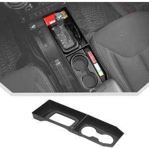 JeCar Center Console Storage Tray Organizer Fit for Jeep Wrangler JK JKU 2011-2017 (2pcs)
