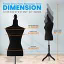 SereneLife Female Torso Mannequin Display - Sturdy and Durable, Adjustable Dress Form (52-64"), Lightweight, Easy-to-Assemble, Stable Tripod Stand, Smooth Surface for Retail Clothing Display, Standard
