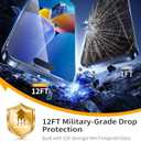 UNBREAK Recyclable for iPhone 16 Pro Max Screen Protector [Eco-Friendly][Military Grade] Flexible Tempered Glass Film 16 ProMax Dust-Free,Full Edge Coverage, 6.9" 2 Pack