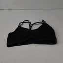 RUNNING GIRL Strappy Sports Bra for Women Sexy Crisscross Back Light Support Yoga Bra with Removable Cups (XX-Large, Black)