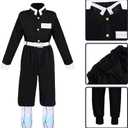 Kids Full Set Anime Kimono Halloween Cosplay Costume Uniform for girls（150) | with Sword Belt Leg Covers and Headwear