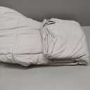 Tadpoles Toddler Crib Comforter - Breathable Microfiber Shell & Lightweight Comforter - Crib Duvet Insert & Toddler Bedding Duvets - 40 x 60 in, Box Pattern White