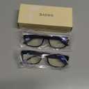 Gaoye +2.75 2-Pack of Reading Glasses - Blue-Light Filter, UV Protection - Readers with Rectangle Frames (Black)