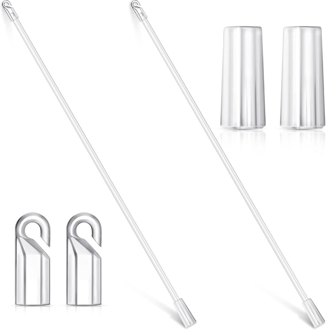 2 Pieces Blind Wand Vertical Blinds Replacement Parts Blind Stick Rod with Hook and Grip Clear for Window(Plastic,12 Inch) 2 Pieces Blind Wand Vertical Blinds Replacement Parts Blind Stick Rod with Hook and Grip Clear for Window(Plastic,12 Inch)