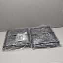 BOLUO Stackable Storage Drawers Closet Organizers and Storage Fabric Black 2 Drawer Dresser for Bedroom Modern (M(11.2"D x 15.2"W x 16.1"H))