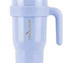 Reduce 24 oz Tumbler with Handle and Straw - Stainless Steel with Sip-It-Your-Way Lid - Keeps Drinks Cold up to 24 Hours - Sweat Proof, Dishwasher Safe, BPA Free - Glacier, Opaque Gloss