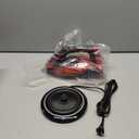 Omaiga 1500W Cordless Iron for Clothes, Wireless Steam Iron with Rapid Heating & Auto Shut Off, for Effective Wrinkle Removal (Red)